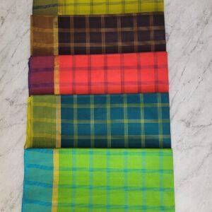 D3-Cotton saree Checked