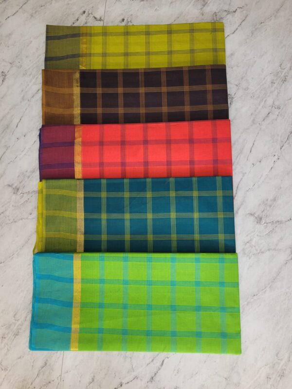 D3-Cotton saree Checked